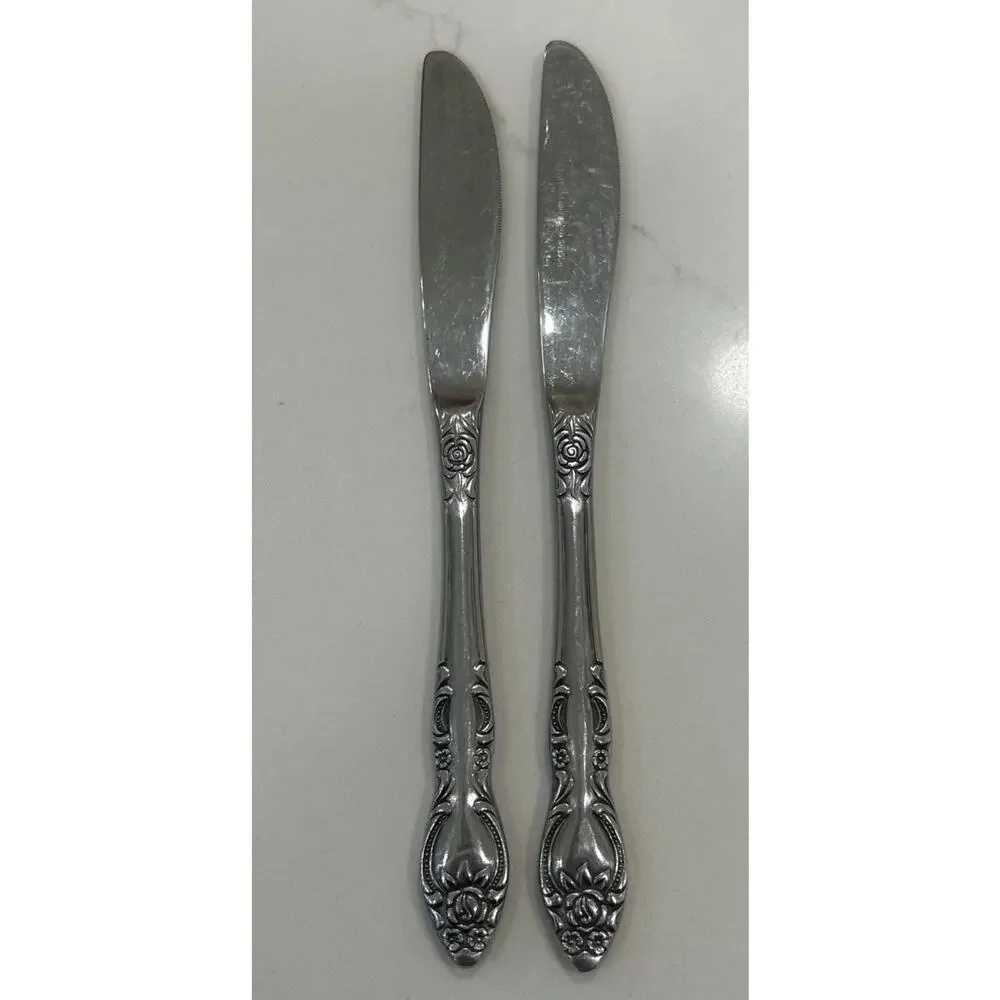 Oneida Wm A Rogers Silverplate 1949‎ OLD SOUTH II Lot Of 3 Dinner Knives Vintage